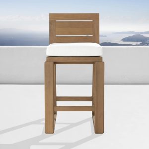 Canyon Outdoor Teak Barstool